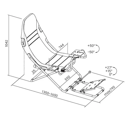 Ігрове крісло GamePro RS400B (RS400B) - фото 8