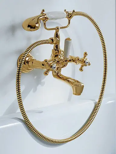 Смеситель для ванны Kludi Adlon DN 15 золотой 514414520 - фото 3