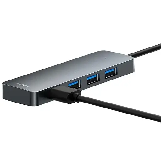 Переходник HUB Baseus UltraJoy Series Lite 4-Port (USB-A to 4xUSB3.0+Type-C) (1m) (B0005280B811-02) Space Grey - фото 3
