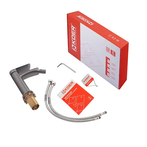 Смеситель для биде Koer KB-20028-07 KR5304 Графит - фото 5