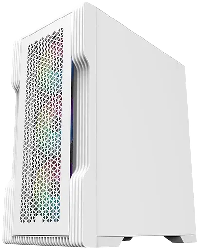 Корпус 1stPlayer T3-WH-4F1-W FRGB White - фото 3