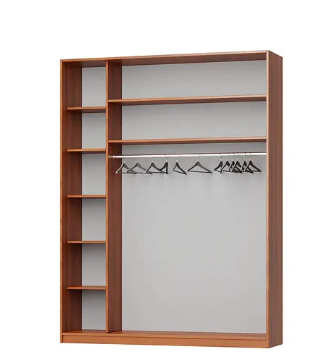 Шкаф-купе трехдверный MebelStar Уни AL 3 Зеркала 180x60x240 см Антрацит (MBS-1644) - фото 2