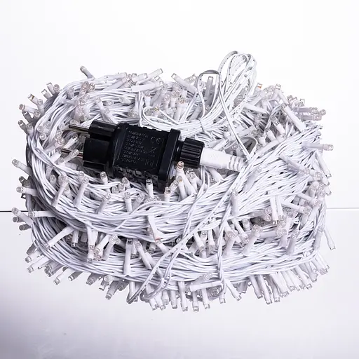 Новорічна гірлянда Різдвяна фея вулична GarlandoPro 100 м 1000 LED гірлянда на вулицю 8 режимів роботи білий провід Синій CF1000L100MWBL - фото 7