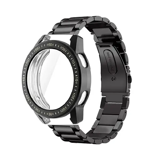 Комплект Tamister для годинника Xiaomi Watch S1 Active чорний (чохол + ремінець Rolex design 22 мм) - фото 2
