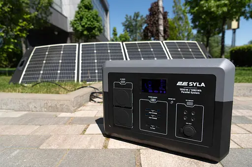 2E Портативна електростанція Syla, 1500 Вт, 1280 Вт/год, WiFi/BT, паралельне підключення, швидка зарядка - фото 2
