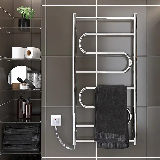 Електрична рушникосушарка Kosser Зигзаг 800x500 EL ДЗ02ЕL, Хром, Ліве - фото 4