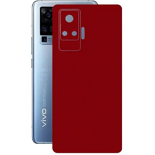 Защитная пленка StatusSKIN для Vivo X51 5G Корпус Винил Металлик красный - фото 1