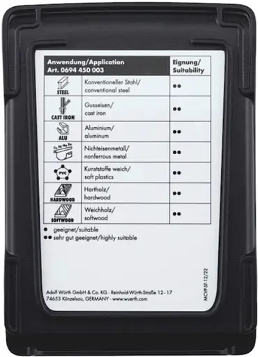 Набор ступенчатых сверл Wurth HSS SMART STEP (D4-30 мм), 3 шт. ZEBRA (арт. 0694450003) - фото 3