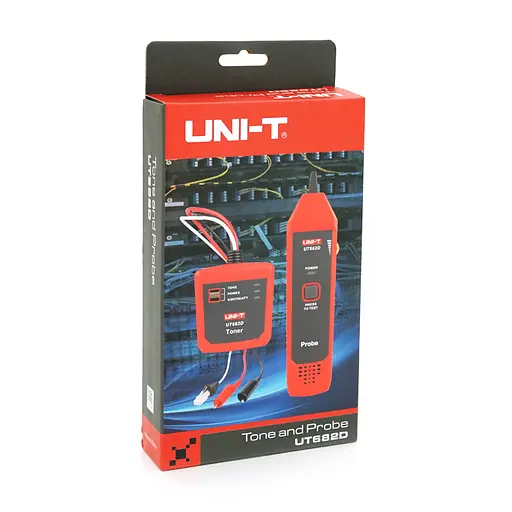 Кабельний тестер та трасошукач UNI-T UT-682D Трасування (≥3000 м) ідентифікація пар/ліній перевірка цілісності (обрив/КЗ) - фото 2