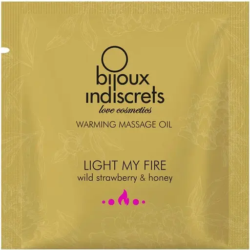 Пробник масажної олії Bijoux Indiscrets Light My Fire - Wild Strawberry & Honey (2 мл)
