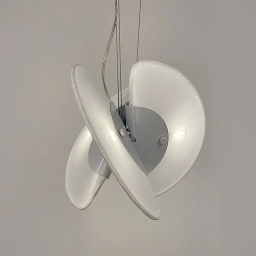 Футуристична люстра у білому корпусі Ø 30 см | Арт. PLP 07-300 | Line F - фото 4