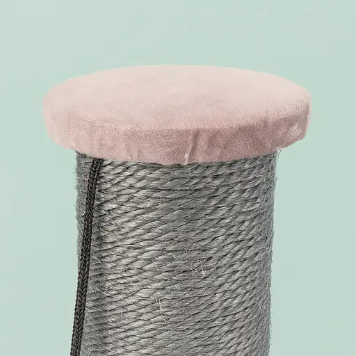 Дряпка-стовпчик Trixie Livia для котів з іграшкою сизаль/плюш античний рожевий 38х64 см [CD] - фото 3