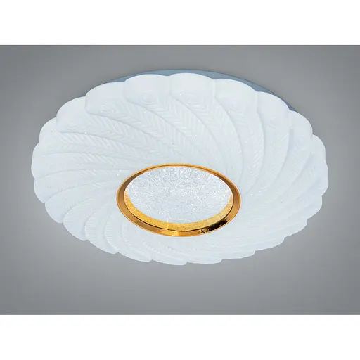 Люстра стельова LED Diasha біла золото 34 Вт 6 м² - фото 1