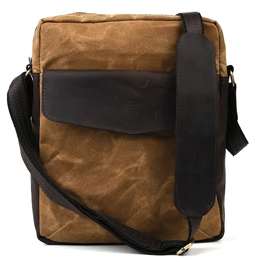 Шкіряна чоловіча сумка через плече TARWA 32х27х8 см nsa0001269 - фото 3