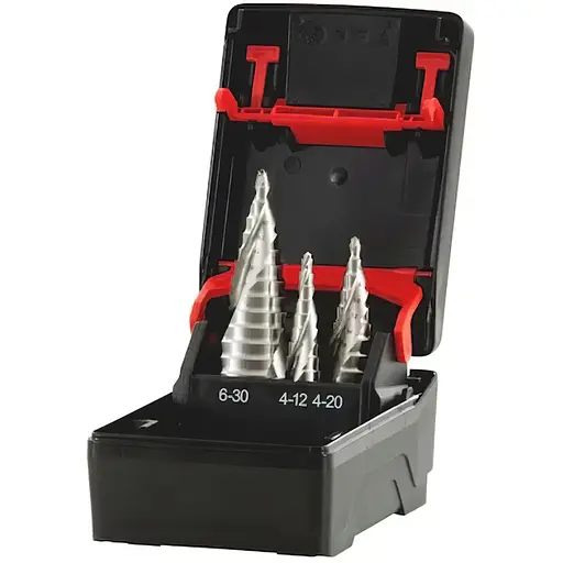 Набор ступенчатых сверл Wurth HSS SMART STEP (D4-30 мм), 3 шт. ZEBRA (арт. 0694450003) - фото 1