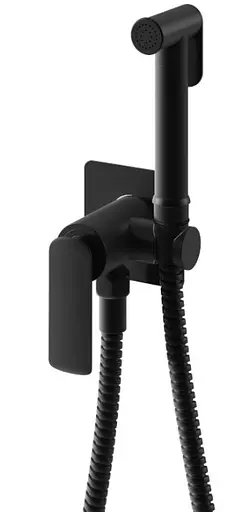 Набор гигиенического душа Kohlman Experience black matt QW135EB, Черный матовый - фото 1