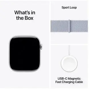Смарт-часы Apple Watch Series 10 GPS 46 мм Silver Aluminum Case w. Blue Cloud Sport Loop (MWWN3) - фото 9