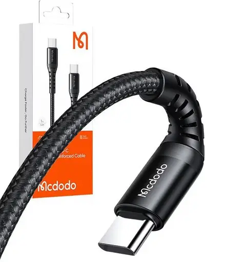 Кабель Mcdodo Type-C to Type-C 60W Data Cable 1 м Чорний - фото 2