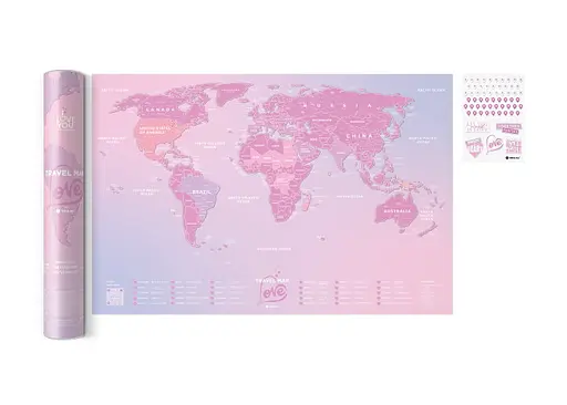 Скретч карта 1DEA.me Travel Map Love World (англ.) (13104) - фото 6