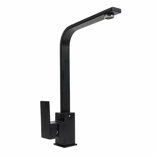 Змішувач для кухні Platinum 179 NES (3007) чорний матовий - фото 1