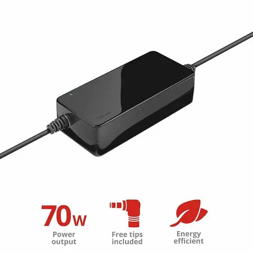 Блок живлення для ноутбука Trust Primo 70W-19V Universal Laptop Charger BLACK (22141_TRUST) - фото 3