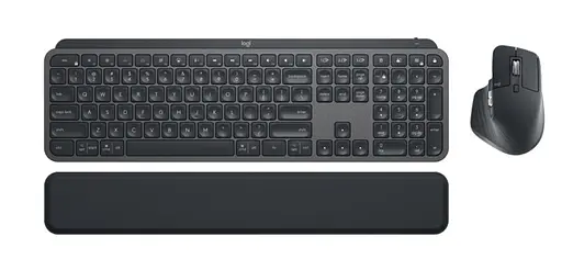 Комплект: клавиатура, мышь, беспроводная Logitech MX Keys Combo for Business Graphite US (920-010933)