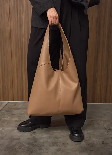 Женская сумка Sambag HOBO M кофейный 35 х 40 х 8 см (53200021) - фото 6