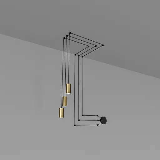 Люстра-павук SV0103-3 BK+GD - фото 1