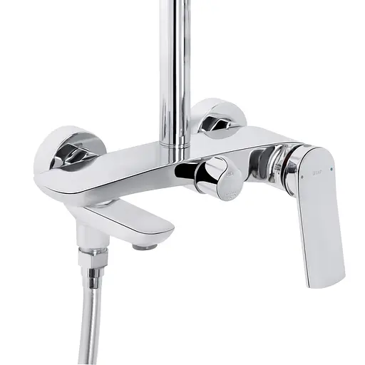 Душова система універсальна Qtap Slavonice на три споживача (з виливом) QTSLA111CRM45909 Chrome, Хром - фото 3