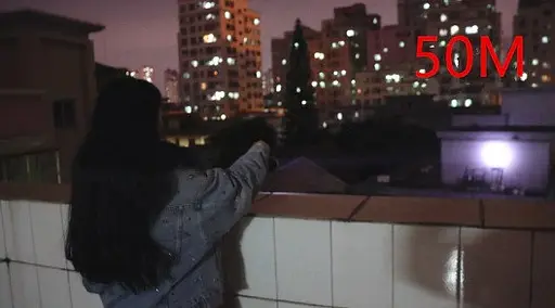 Фонарик аккумуляторный ручной BL-801 (Черный) - фото 8