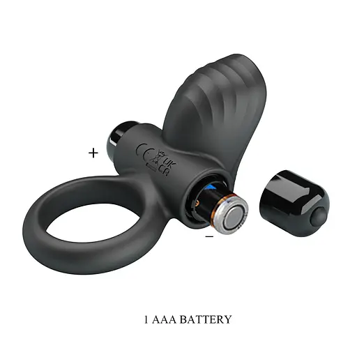 Эрекционное кольцо Pretty Love Adrien 9 см (черный) - фото 2