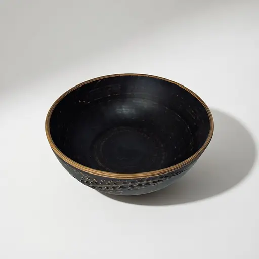 Миска из красной глины Колосок молоченная керамика Украинская глиняная посуда 1 л - фото 3