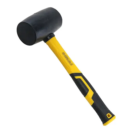 Киянка резиновая Sigma 450 г фибергласовая рукоятка. черная (4317361) - фото 1