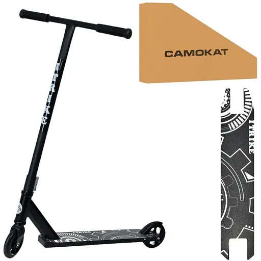 Самокат трюковий iTrike 34х10х85 см Чорний 000223012