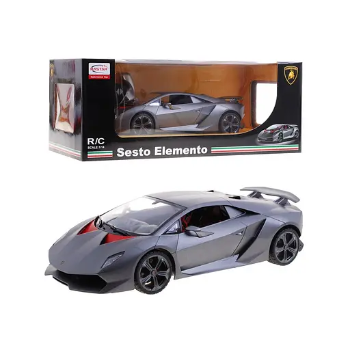 Машинка RASTAR Lamborghini Sesto Elemento на дистанційному керуванні + пульт 1:14 сірий 49200