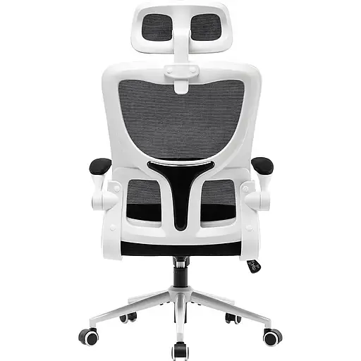 Офісне крісло GT Racer X-5728, чорно-біле (X-5728 White/Black) - фото 5