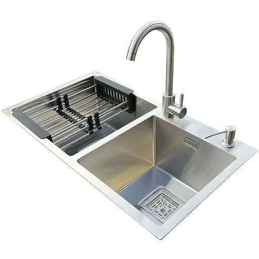 Комплект мийка + змішувач Romzha Arta Nova U-730D (A) - фото 1