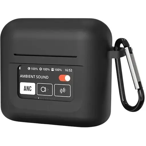 Чохол-накладка DK JBL Tour Pro 3 | Silicone Candy Friendly з карабіном (black)