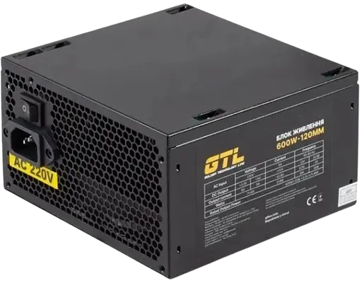 Блок питания GTL Gaming Star 600W (GTLGS600BK)