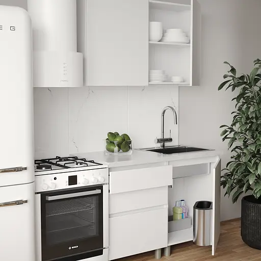 Кухня модульная MebelStar Нео 1,2 м Аляска белый (MBS-1801) - фото 4