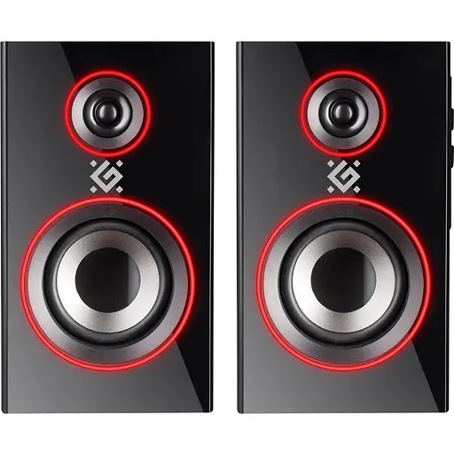 Акустическая система Defender 2.0 Solar 20 20Вт Bluetooth 5.0 + 3,5мм, RGB подсветка, черная - фото 1