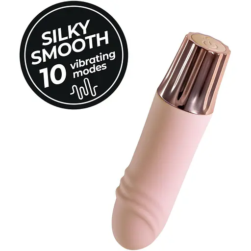 Міні-вібратор Crushious Mellow Waves рожевий 11 х 2.6 см - фото 7