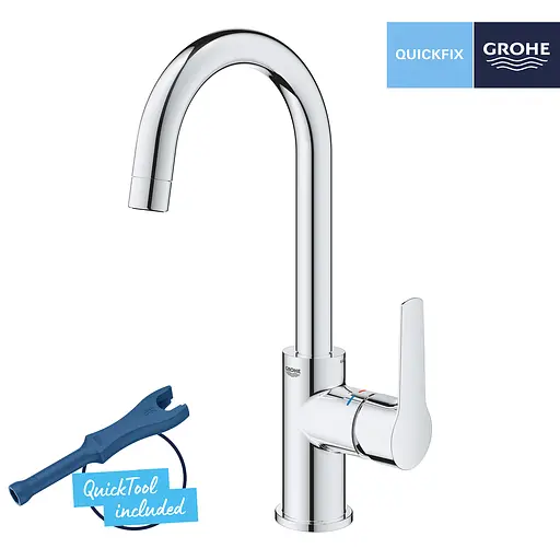 Змішувач для раковини Grohe QuickFix Start L-Size 24203002, Хром - фото 3