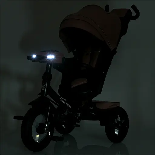 Велосипед трехколесный MT 1007-7 Turbo Trike крепкая стальная рама поворотное сиденье (360°) - фото 9