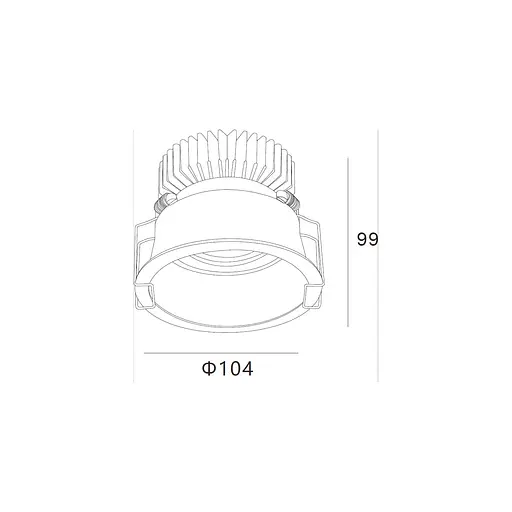 Точковий світильник Skarlat RSL74W005-3 20W WH 4000K - фото 2