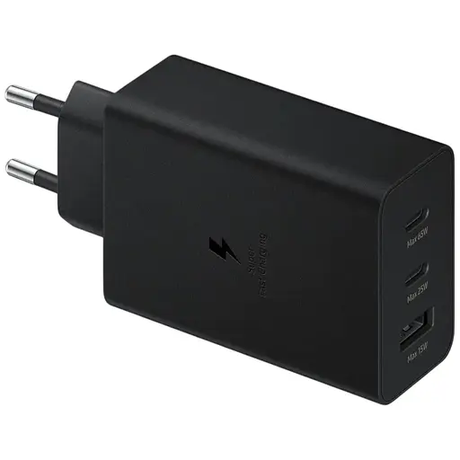 Зарядний пристрій Samsung 65W Power Adapter Trio w/o cable Black (EP-T6530NBEG)