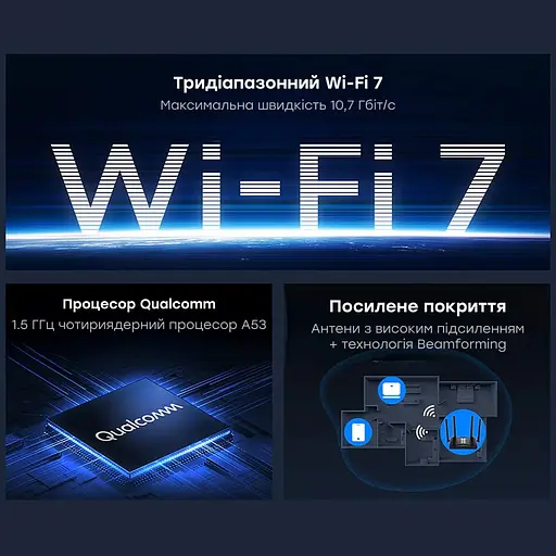 WiFi 7 Mesh-маршрутизатор 2.5G Cudy WR11000 трехдиапазонный BE11000 (73-00579) - фото 4