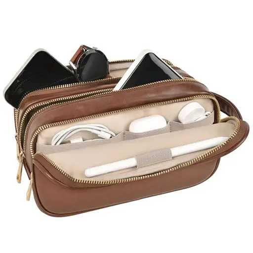 Сумка WIWU Salem Pouch LUX Brown - фото 2