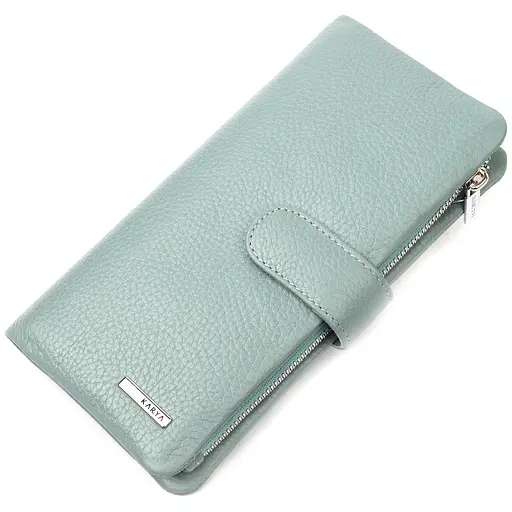 Женское кожаное портмоне KARYA 9.5х18.5х2 см acs0024050 - фото 1