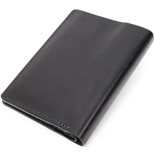 Шкіряний чоловічий гаманець Grande Pelle 12х14.5х1 см acs0026941 - фото 2
